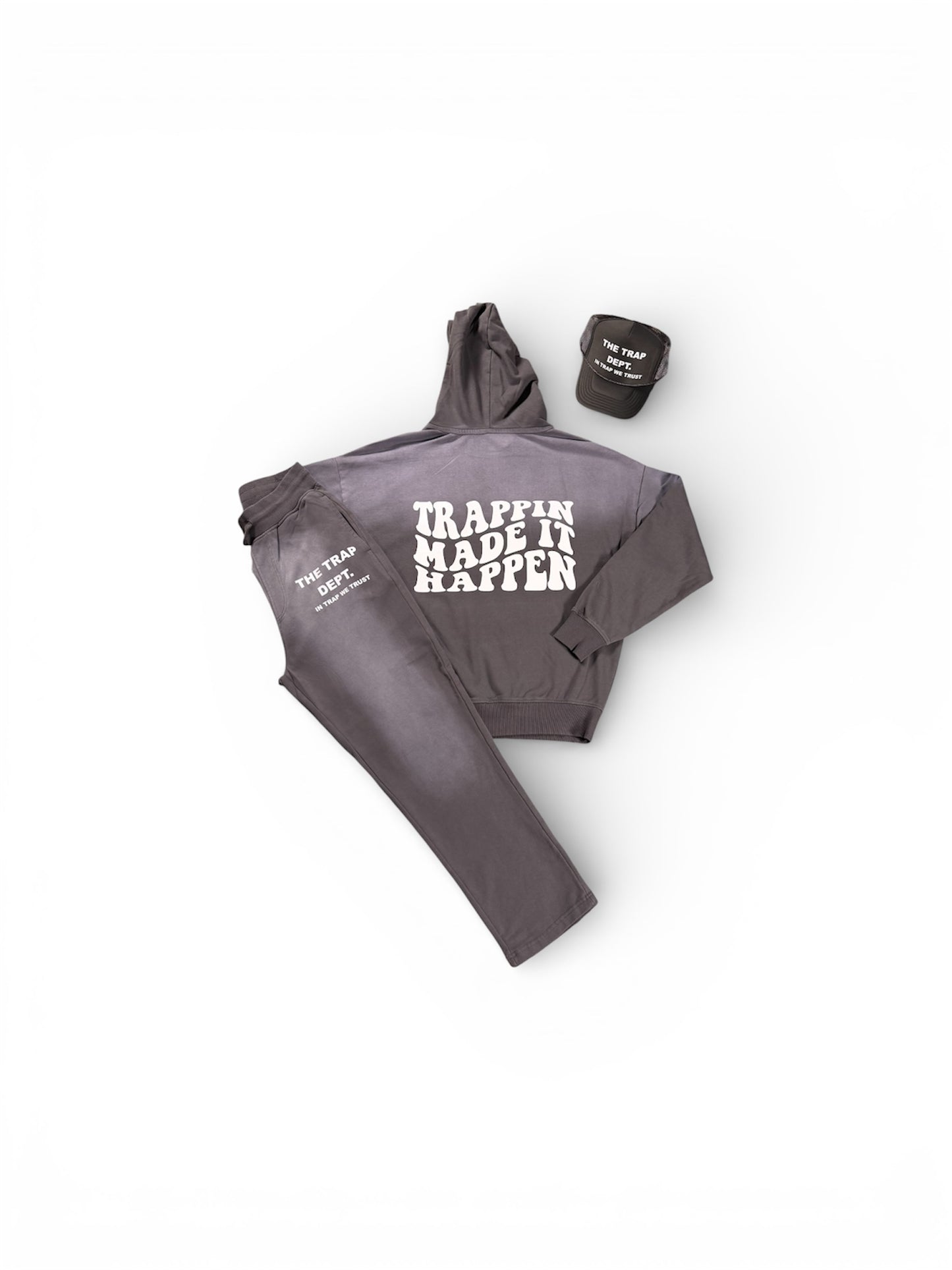 Grey Sun-Dried Hoodie Set