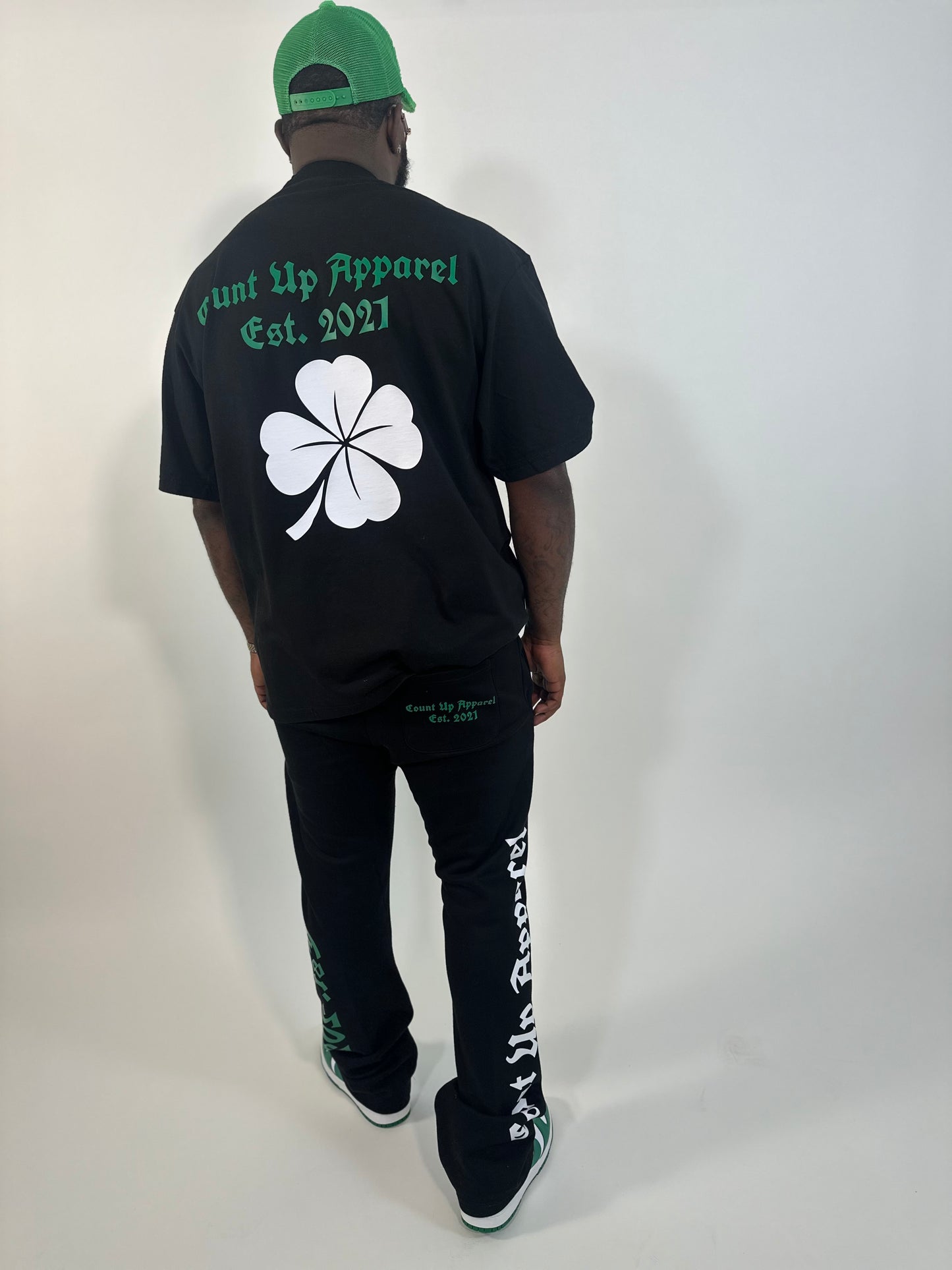 Lucky Count Up Stack Joggers Set/Hat
