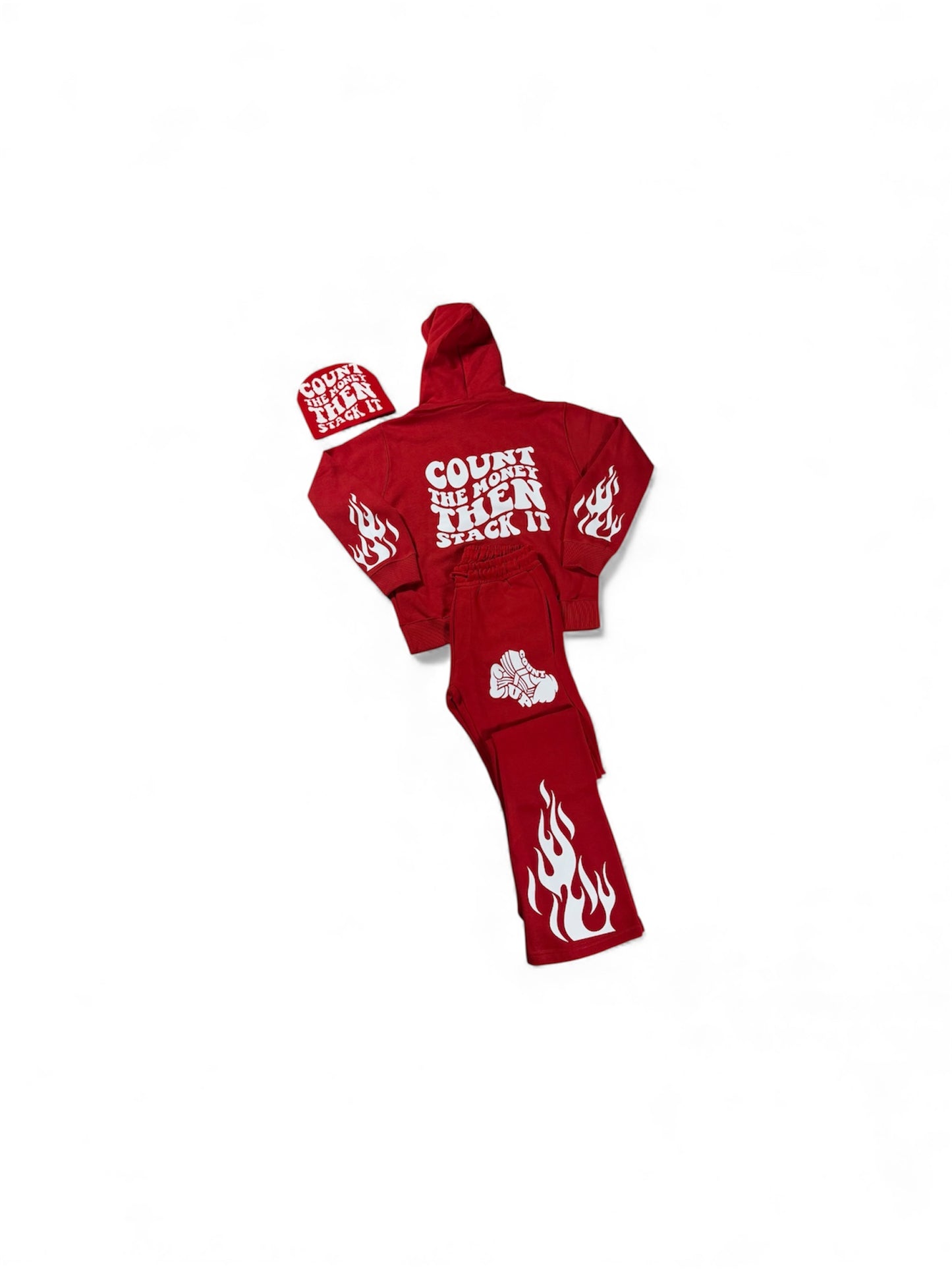 Red/White Stack Set/Beanie