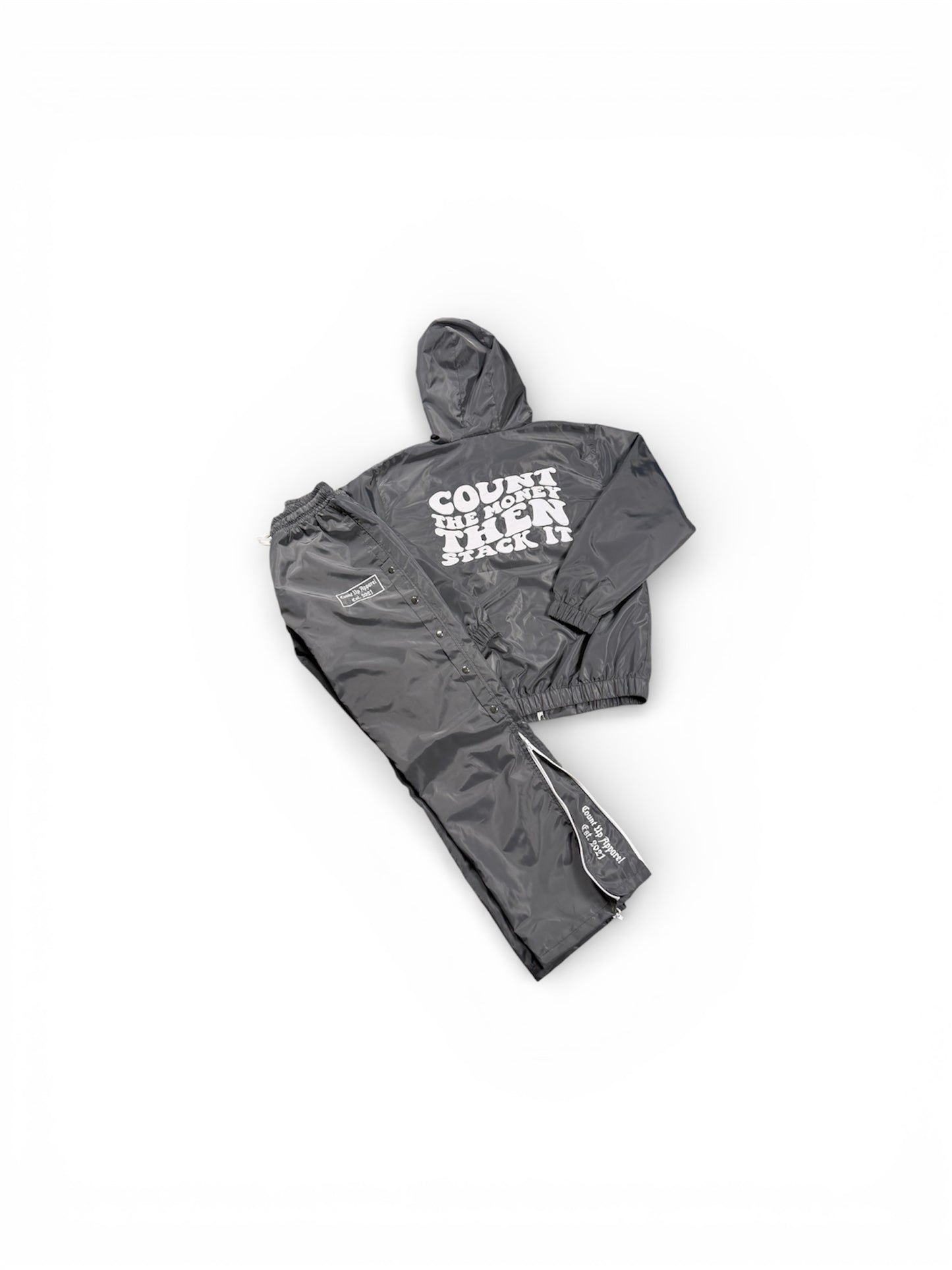 Grey Windbreaker Set