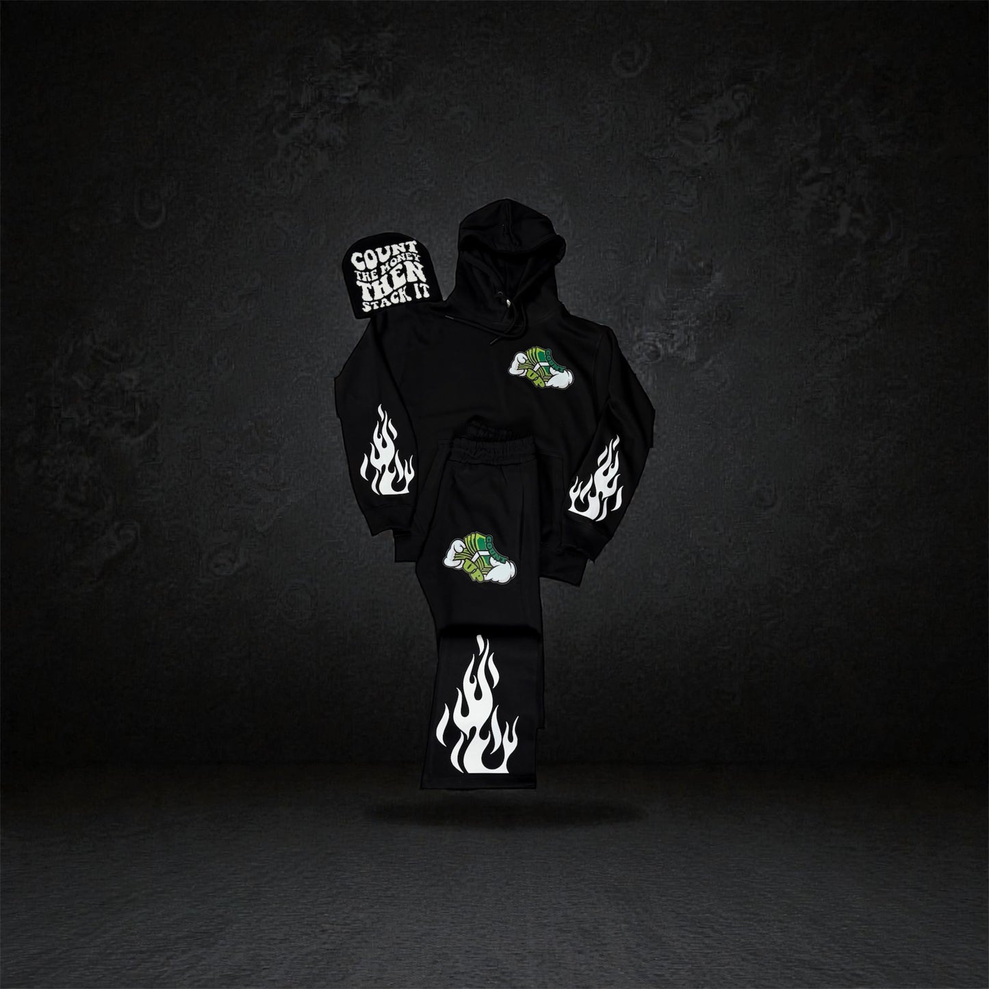 Black Stack Set/Beanie