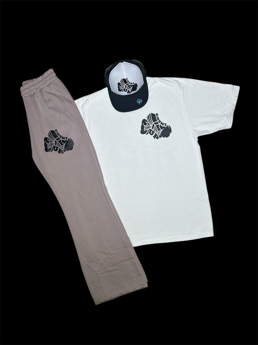 Stone/Black/White Stack Jogger Ser