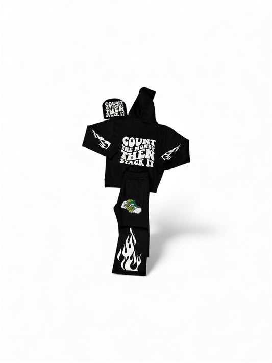 Black Stack Set/Beanie