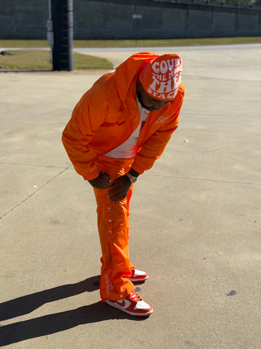 Orange Windbreaker Set