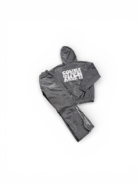 Grey Windbreaker Set